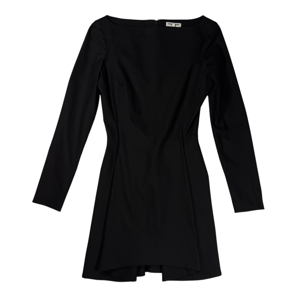Opening Ceremony Black Boat Neck Long Sleeve Dress Size 6
